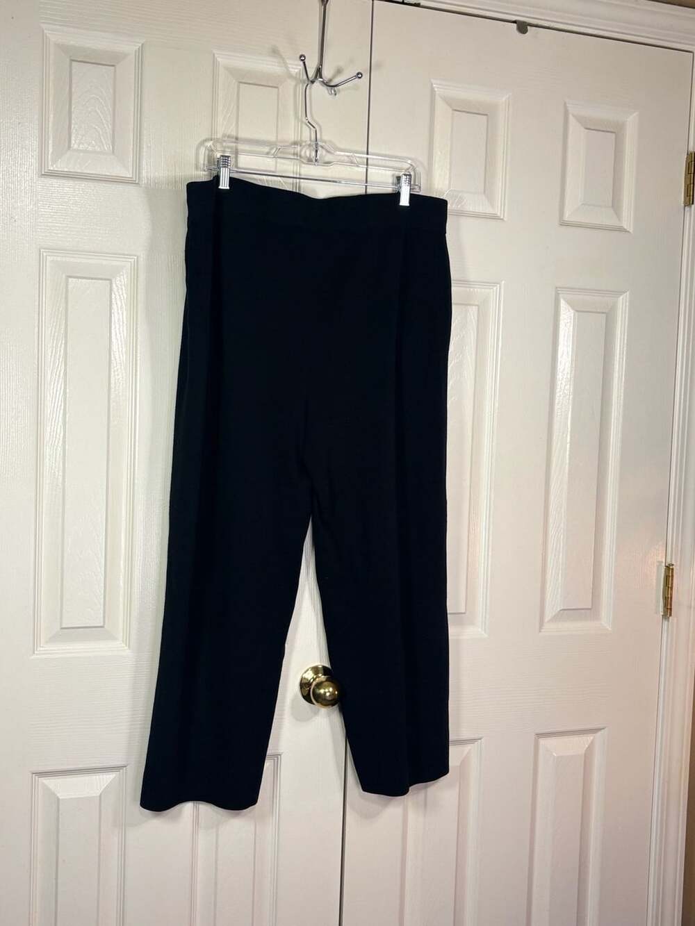 Chico's Zenergy Black High-Rise Wide-Leg Pull-On Pants Size 3 XL - Picture 7 of 8